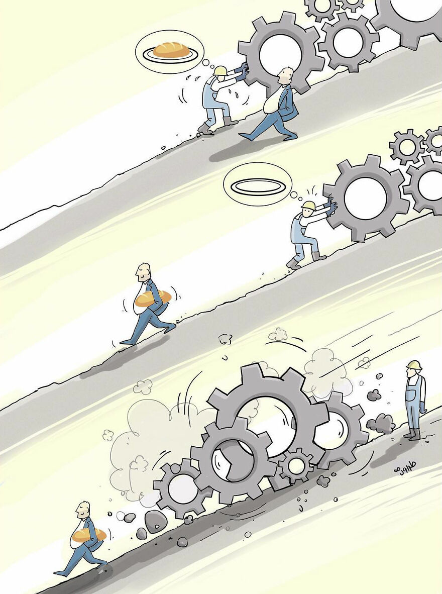 Iranian Artist Criticizes Modern Society With Thought-Provoking Illustrations (53 Pics)