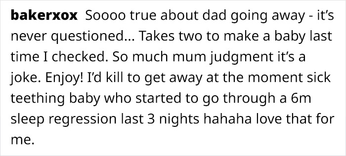 Mom Leaves Her New Baby For 48 Hours To Enjoy A Weekend Away, Hits Back After Getting Slammed For It