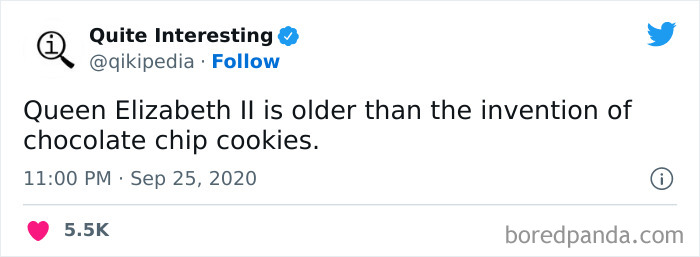 The Queen Was Older Than Chocolate Chip Cookies 