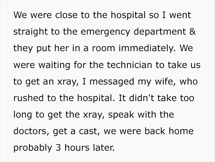 Husband Gets Schooled By Wife After He Has A Physical Nauseating Reaction To His Daughter Breaking Her Arm In Half, Wonders If He Deserved It