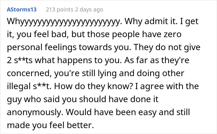 "Today I Messed Up By Going To A Supermarket Chain And Admitting I Shoplifted For 2 Years"