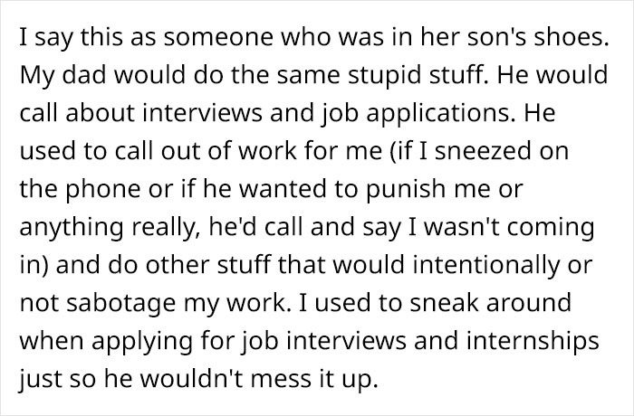 Controlling Mom Loses It When Her Adult Son Doesn&rsquo;t Get The Job After She Crashed The Interview