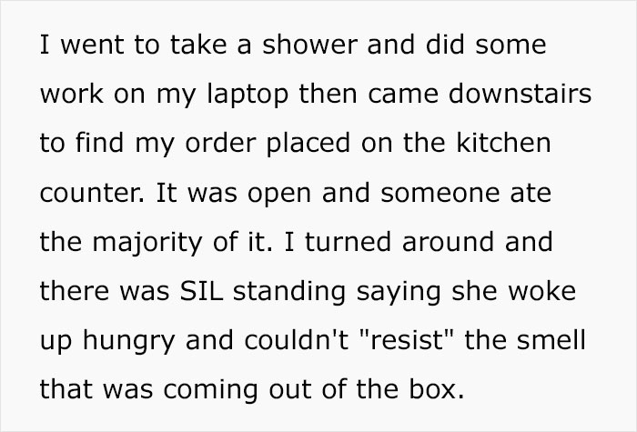 &ldquo;I Told Her I Couldn&rsquo;t Take This Anymore&rdquo;: Woman Suffering From Food Allergies Snaps At Sister-In-Law For Gobbling Up The Takeout She Ordered For Herself