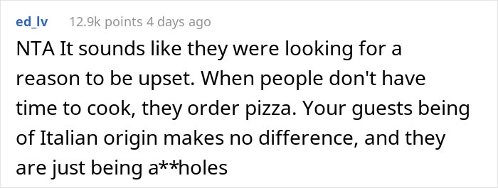 "Am I The Jerk For Serving My Boyfriend's Parents Pizza For Dinner?" "Am I The Jerk For Serving My Boyfriend's Parents Pizza For Dinner?"