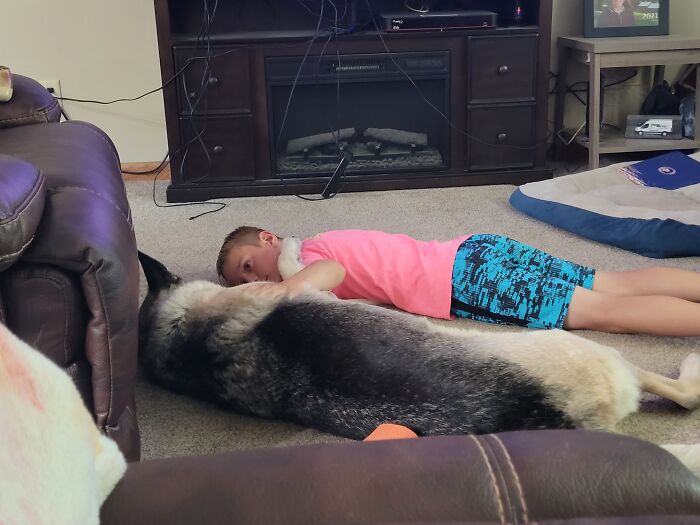 Asked My Son If He Wanted A Brother Or Sister Since I Found Out I Had Stage 1 Cervical Cancer At Age 24 And Needed To Make A Decision About Another Child Before The Cancer Progressed. He Said ( Age 2) I Want A Puppy... This Is Them 10 Years Later..best Decision Ever! Not Only Was Surgery Curative Since It Was Stage One...but So These Boys Have Been Best Friends And Grown Up Together The Last 10 Years