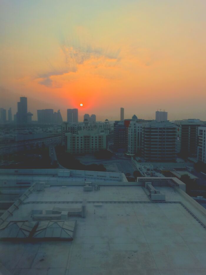 A Very Orangey Sunset (Slightly Edited)