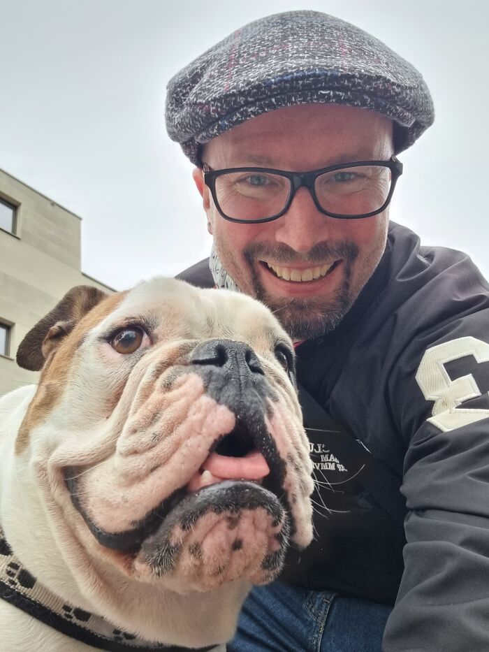 Owning Is The Wrong Word - She's Family. But Every Time I Have The Chance To Share Pics Of Our Bulldog, I Will Post