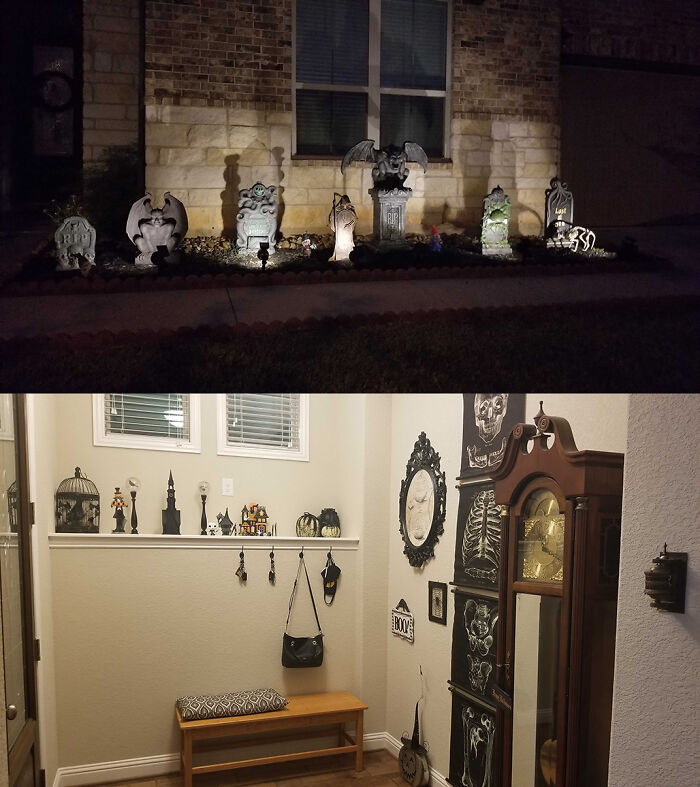 Our Front Walkway And Foyer This Year