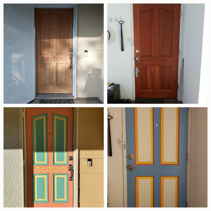 Our Front Door That My Husband & I Painted
