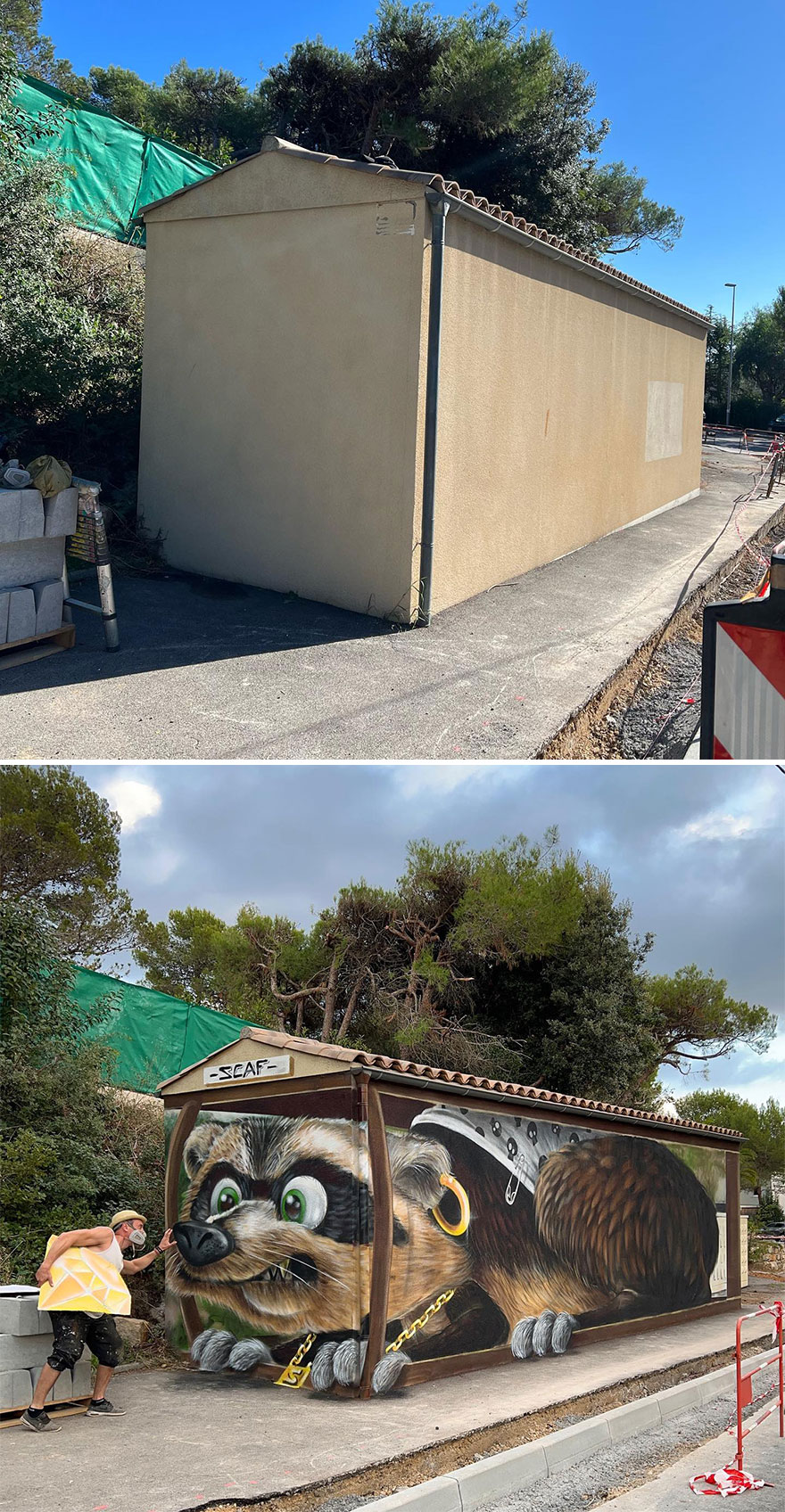 French Artist Continues To Showcase His Brilliant Talent In 3D Graffiti (New Pics)