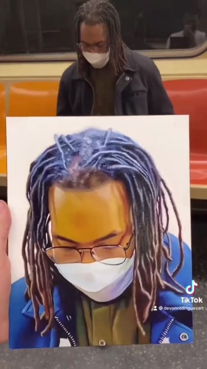 New York Artist Is Well-known For Drawing Unaware Subway Passengers and Then Posting Their Reaction Online (25 New Pics)