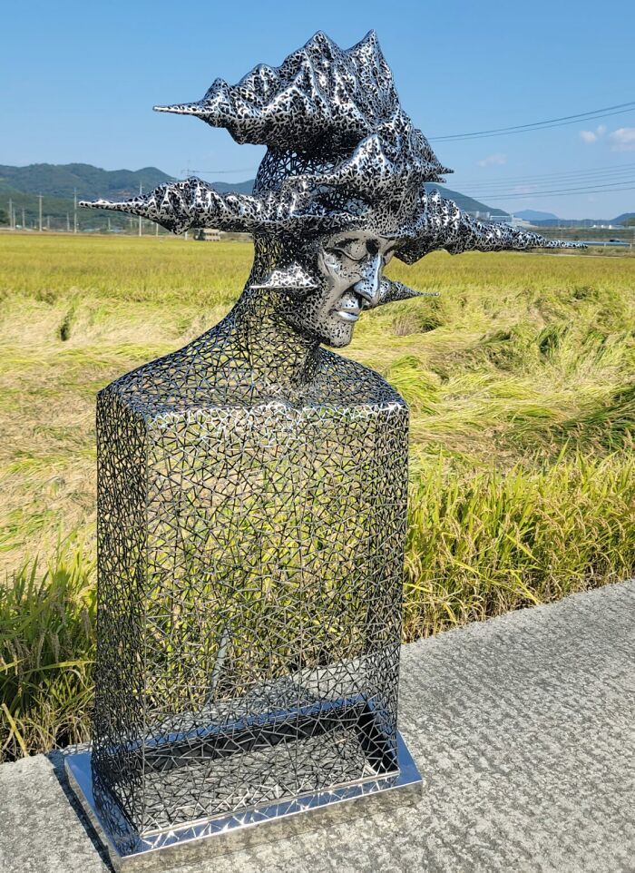 “Forest Of Coexistence”, 2021, Kang Dong Hyun, Stainless Steel & Urethane Paint