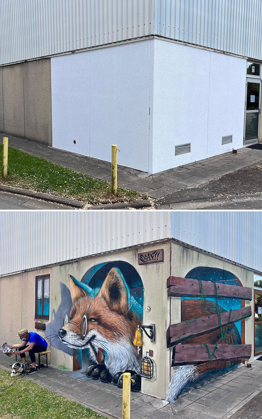 French Artist Continues To Showcase His Brilliant Talent In 3D Graffiti (New Pics)