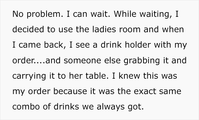 "We Are Not Waiting In That Line": Mother Karen Boldly Steals Another Customer’s Drinks For Her Kids To Try Out, Learns To Regret Her Decision "We Are Not Waiting In That Line": Mother Karen Boldly Steals Another Customer’s Drinks For Her Kids To Try Out, Learns To Regret Her Decision
