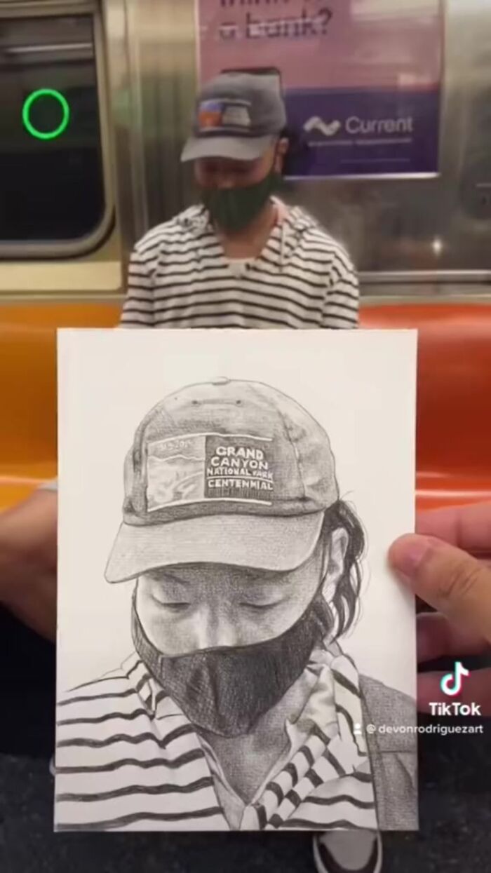 New York Artist Is Well-known For Drawing Unaware Subway Passengers and Then Posting Their Reaction Online (25 New Pics)