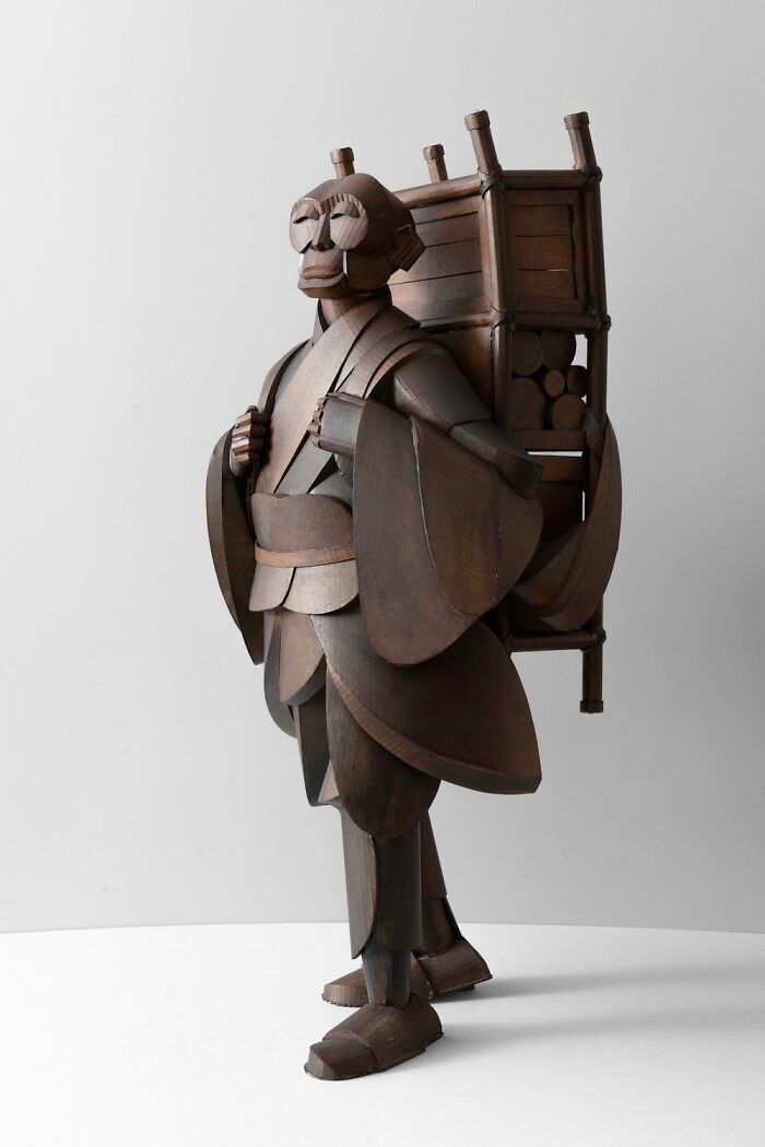 Warren King, Escultura de cartón