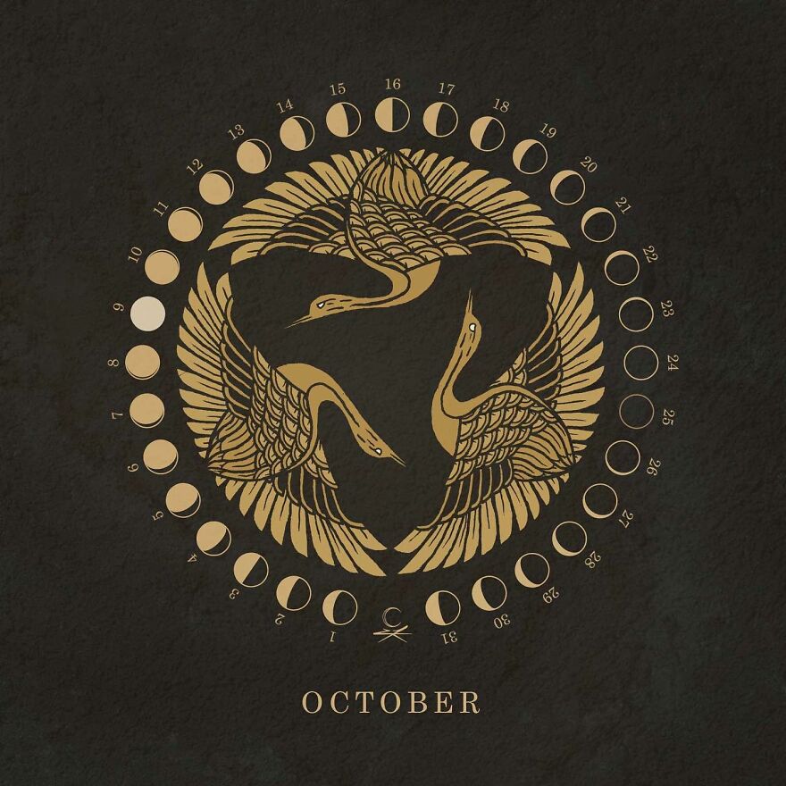 October's Moon Phases