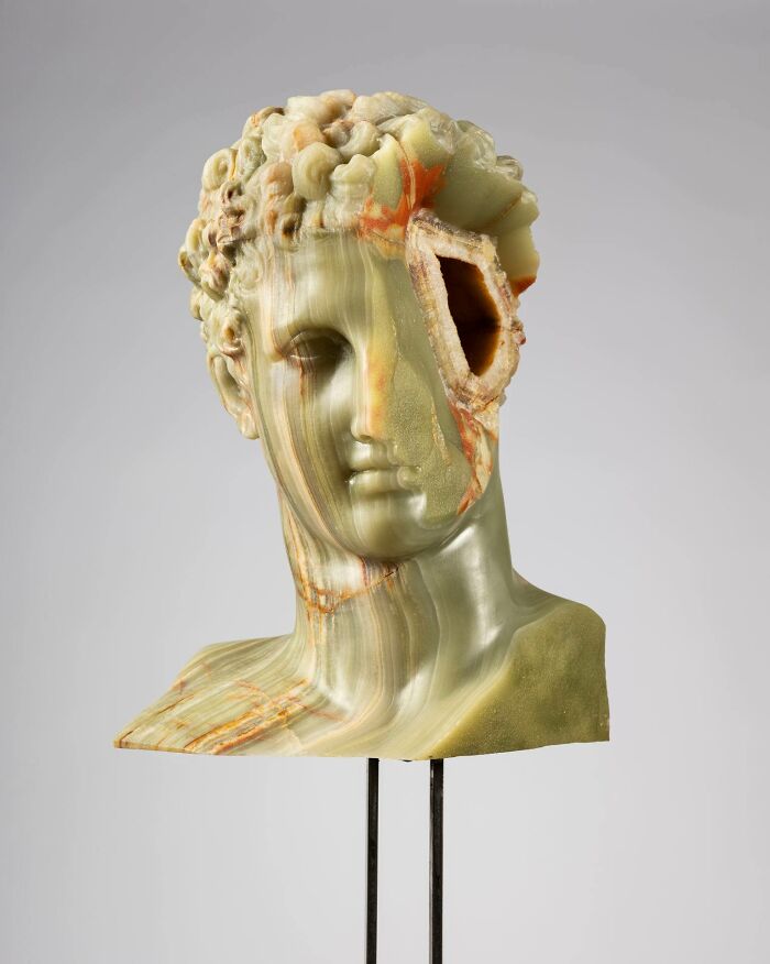 Green Hermes, 2022, Massimiliano Pelletti, Green Onyx