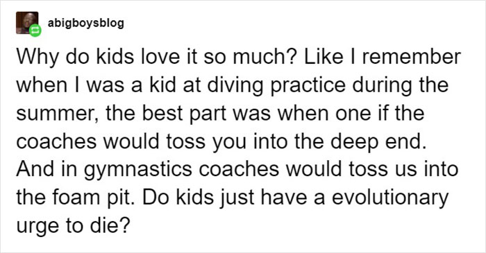 &ldquo;Yeet The Child For Their Health&rdquo;: Children&rsquo;s Therapist Breaks Down Why It&rsquo;s Important To Yeet Your Kids At Soft Things Regularly