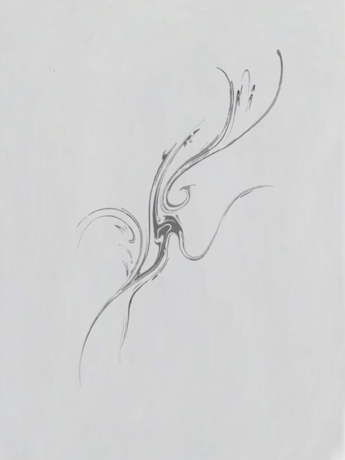 Flowing marbling tattoo design with intricate lines on a light background. Flowing marbling tattoo design with intricate lines on a light background.