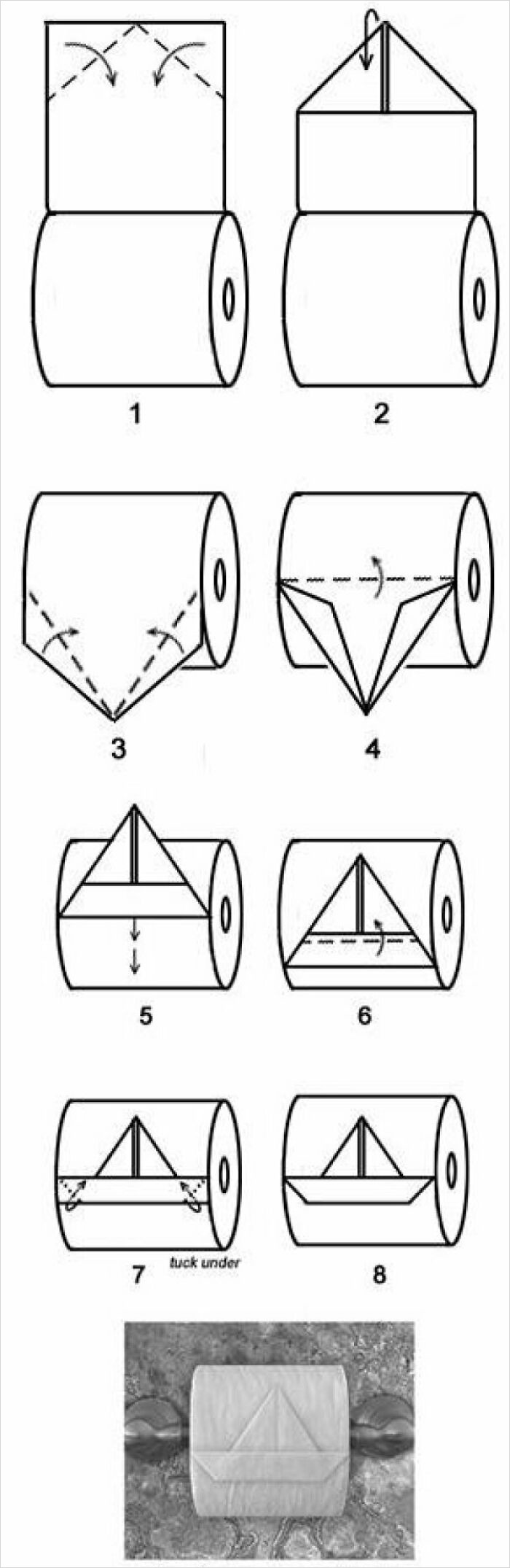 Make Paper Boat Out Of Toilet Paper Roll