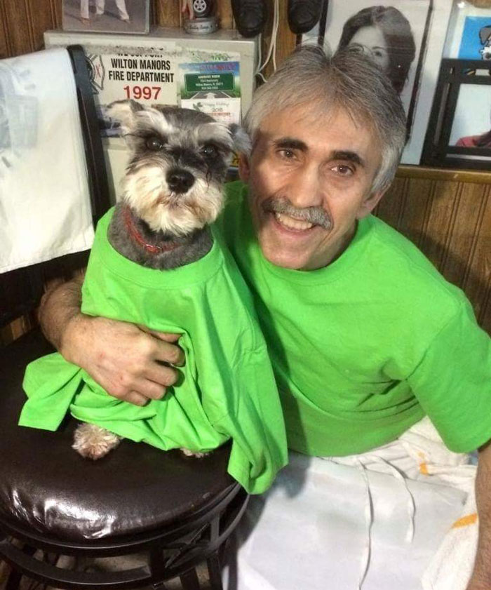 Have You Thought About A Matching Outfit? Side Note: My Dad And Dog Look Alike