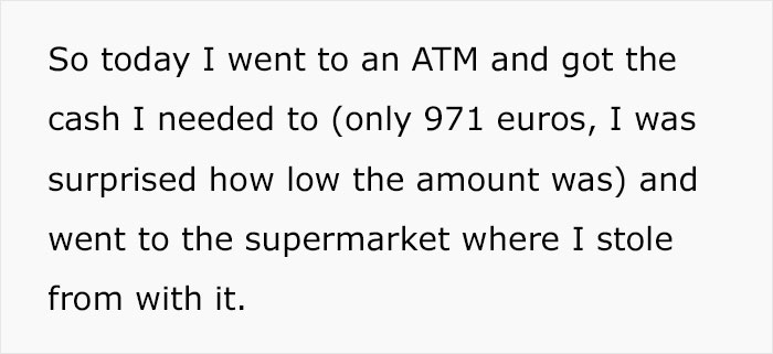 "Today I Messed Up By Going To A Supermarket Chain And Admitting I Shoplifted For 2 Years"