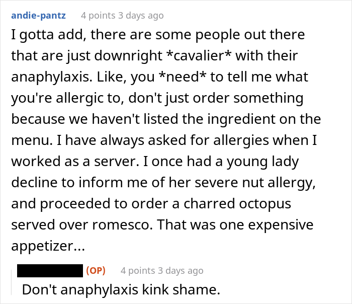 "Sorry, You Said You Were Allergic": Server Gets Applauded Online For Exposing Gluten-Free Trend Chaser