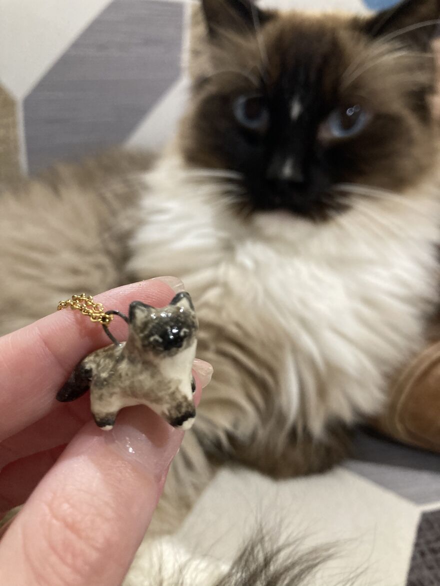 I Make Ceramic Pet Portrait Charms