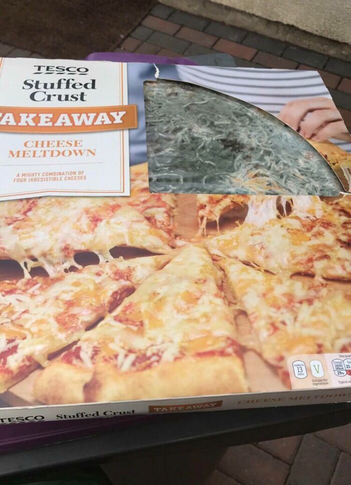 Saw A Burnt Pizza And Thought I’d Raise The Bar. My Pizza I Forgot I Bought Last Weekend That’s Been In The Boot Of My Car