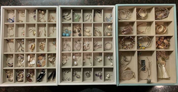 I Am Finally Able To Pick Out Earrings By Just Taking One Look! Each Pair Has Their Own Little Home