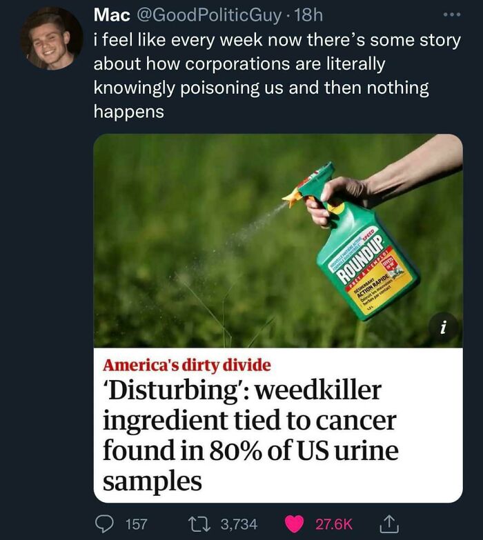 “Nothing Happens” And There’s Micro Plastic In The Rain Now…