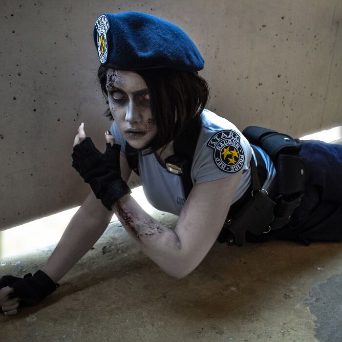 Mi cosplay de Jill Valentine zombi para Halloween