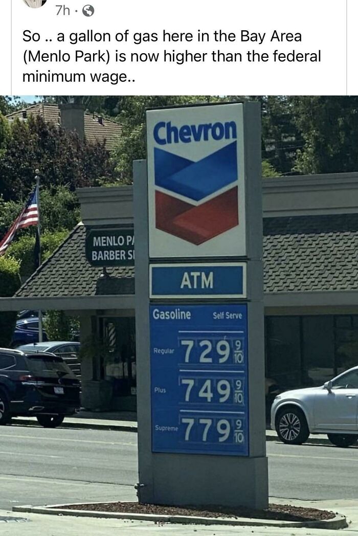 Gas Prices Higher Than The Federal Minimum Wage