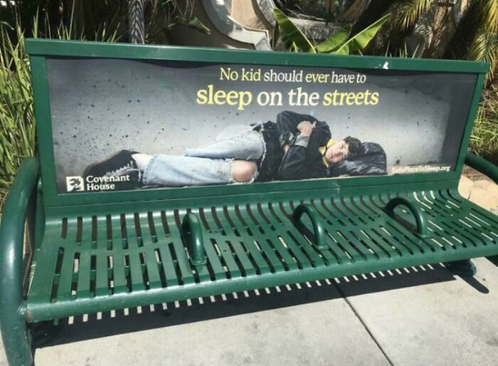 Just A Bench In The Richest Country In The History Of The World