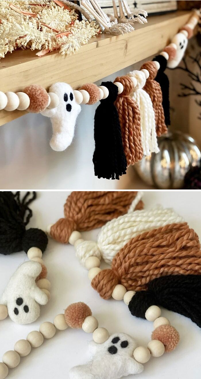 Fright Night Ghost And Tassel Garland