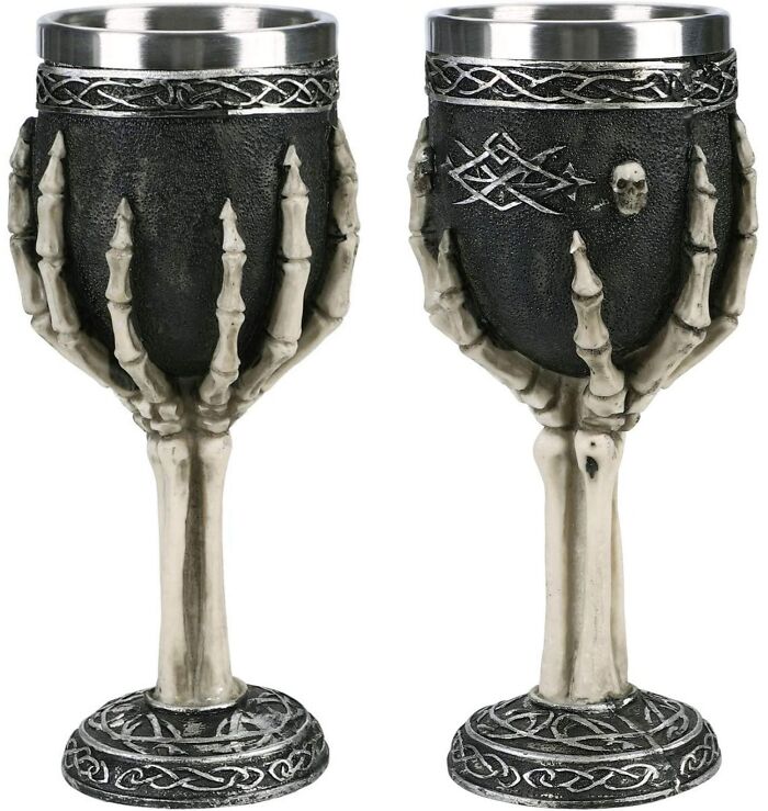 Skeleton Hand Wine Glass
