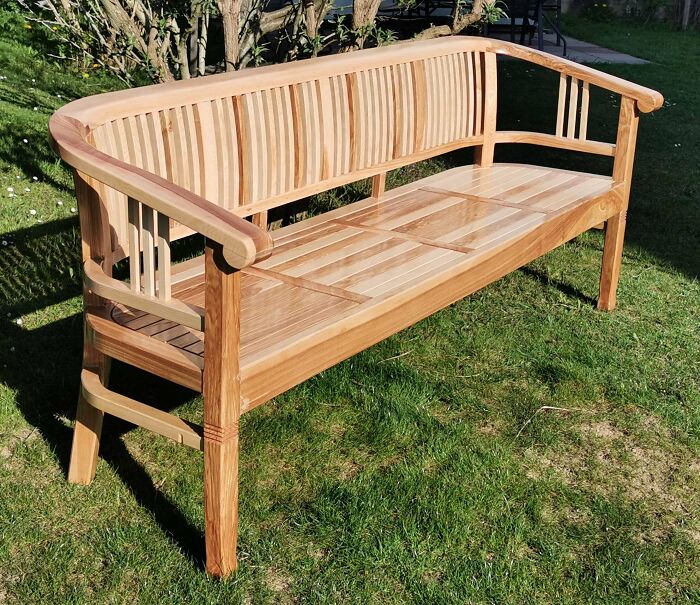 Now She's Finally Done. I Built A Garden Bench