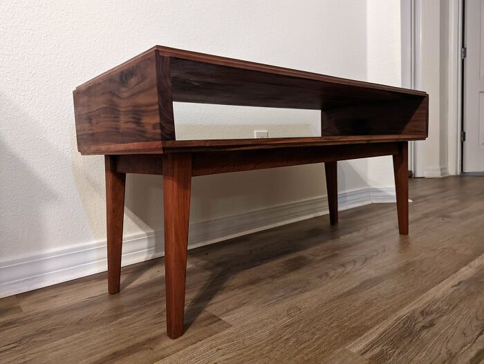 Walnut And Sapele Coffee Table