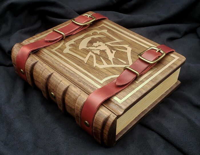 Still A Novice, But Here's A "Spell Tome" Dice Box I Just Made For My Boyfriend's Birthday :)