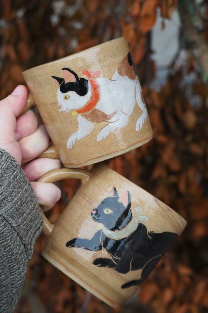  Hice algunas tazas de gatos y las amo