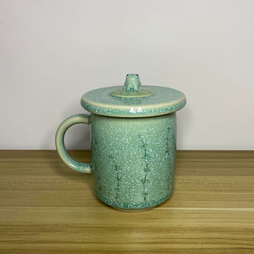 Froggy Lidded Mug I Made