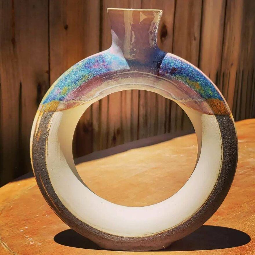 My First Donut Vase! Really Pleased With How It Turned Out