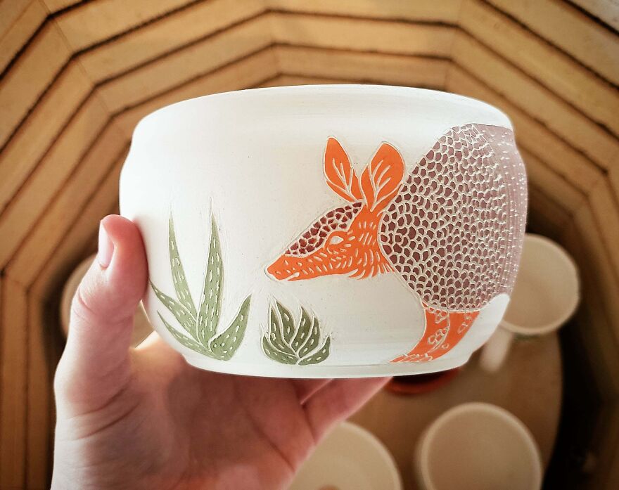 I Acquired A Really Old Kiln And I'm Excited That It Actually Works! Here Is A Pot From My First Bisque Fire