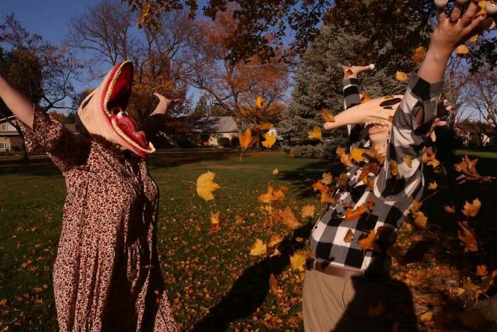 Mi mujer y yo para Halloween