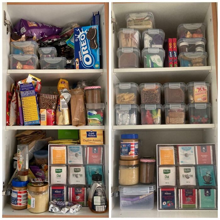 Snack Cabinet Before And After