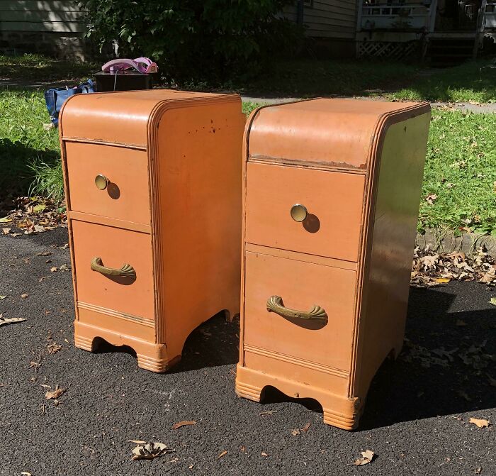Found These Sweet Dresser Ends That Make Great Bedside Tables!