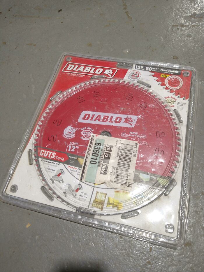 Watched Multiple Cars Drive Over This Saw Blade. Still In The Package Tho!