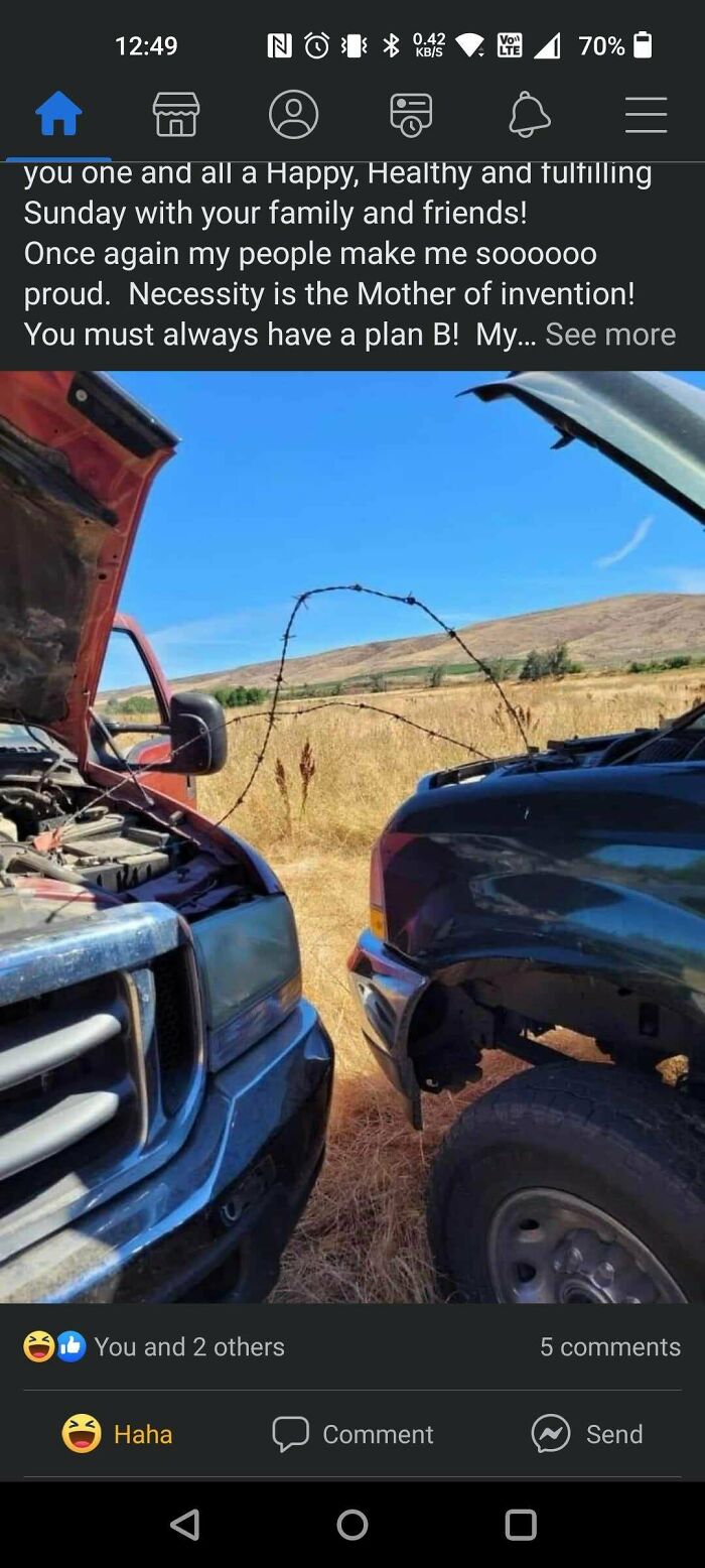 Barbed Wire Jumper Cables, Courtesy Of My Uncle