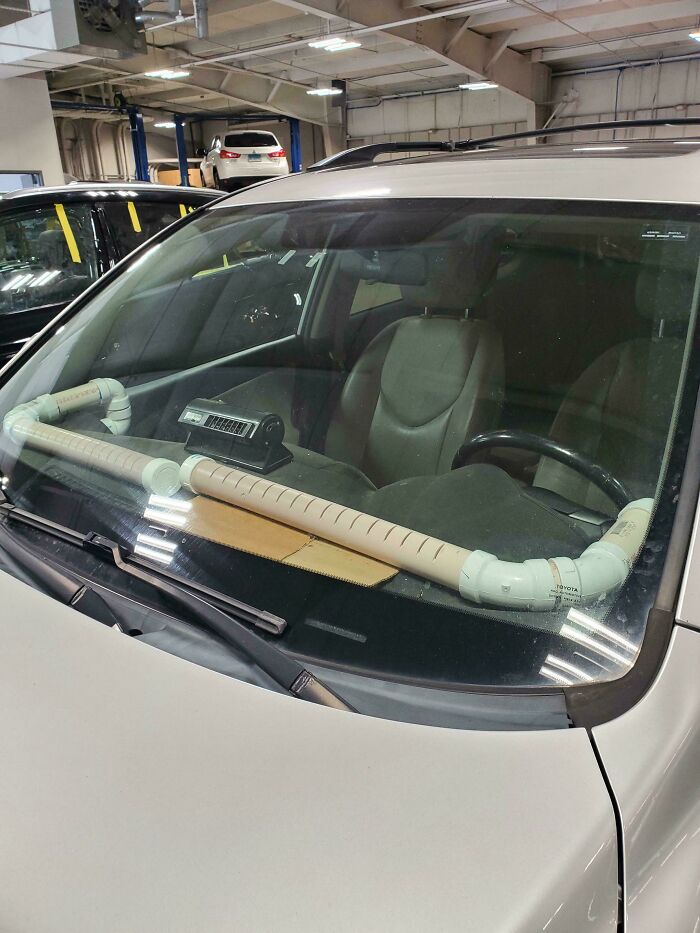 Customers Front Vents Inop. This Is His Solution